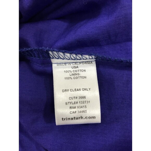 Trina turk wakeboard lace Crochet Blue SIZE 8‎ NEW coastal vacation beachy - Picture 5 of 9